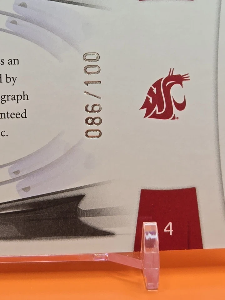 🟢🦅⚪️ 2009 Playoff Prestige BRANDON GIBSON #6 PRESTIGIOUS PICKS AUTO 86/100 - Image 4 of 4