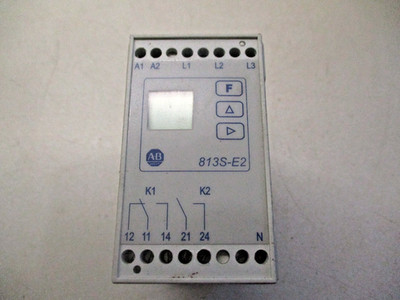 Allen Bradley 813S-E2BD60 Ser A Phase Monitor 115V 50/60HZ 500V Max