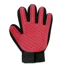 Silicone Pet Grooming (Only Red, 1 pair) Gloves Hair Brush NEW