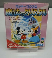Mickey Mouse no Mahou no Crystal Land of Illusion SEGA Game Gear GG Japan Boxed