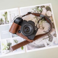 For Canon R5 BR6 R52 R62 R5II R6II Camera Bag Leather Dock Case Base Cover Shell