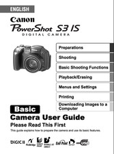 Canon POWERSHOT S3 IS DIGITAL Camera User Owner Instruction Manual
