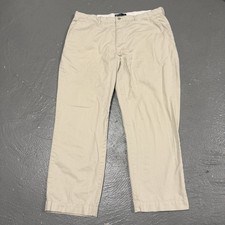 Vintage Polo Ralph Lauren Cream Colored Flat Front Chino Pants SIZE 40X30