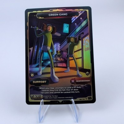 Vcard TCG Divine Chaos Green Gang Secret Rare 1st Edition Full Art