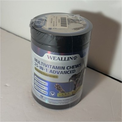 WEALLIN 25-in-1 Multivitamin Chews Dog Supplement Well-Being Support Adult