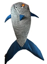 Sleeping Bag Shark Blanket Snuggle Tail Authentic Kids Polyester Soft NEW