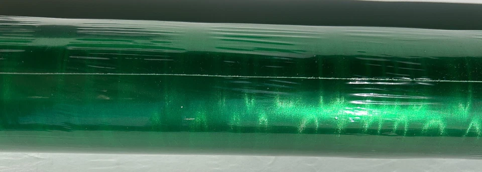 CASPARI 8' Envoltura de Regalo Continua "Sasheen Green Foil" Navidad Nuevo en Paquete Raro 30" Ancho Foto 2 de 3