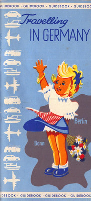 1952 Traveling in Germany Guidebook Map Deutsche Zentrale Travel