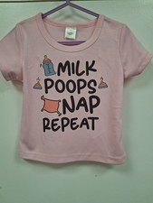 Kid's Pink 6-12 Months Funny T Shirt