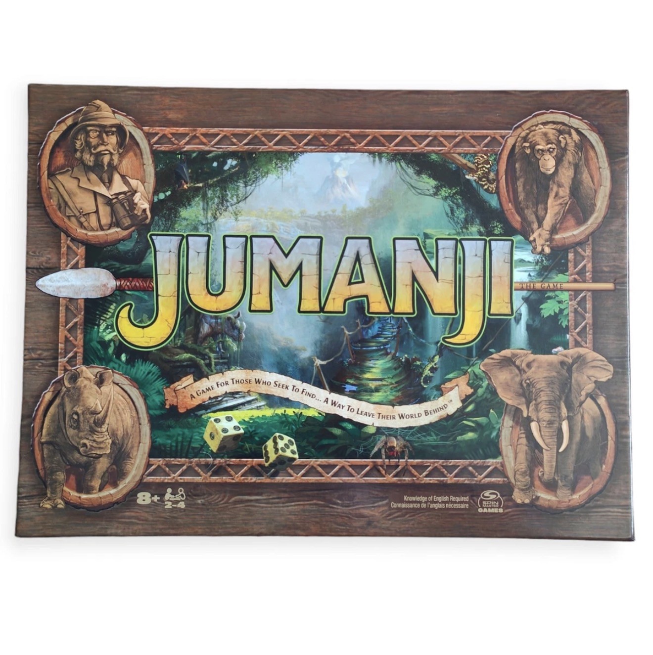 Spin Master Board Game, Jumanji, Travel Game Version, Size L,