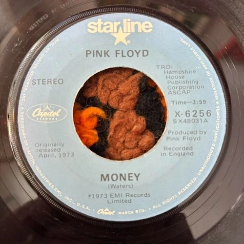 Pink Floyd Money 7" 45 RPM Vinyl Record Capitol 6256 G+