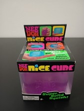Nee Doh Nice Cube - Super Solid Squish Brand New/Factory Sealed Purple