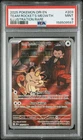 2025 POKEMON DESTINED RIVALS ILLUSTRATION RARE #203 TEAM ROCKET'S MEOWTH PSA 9
