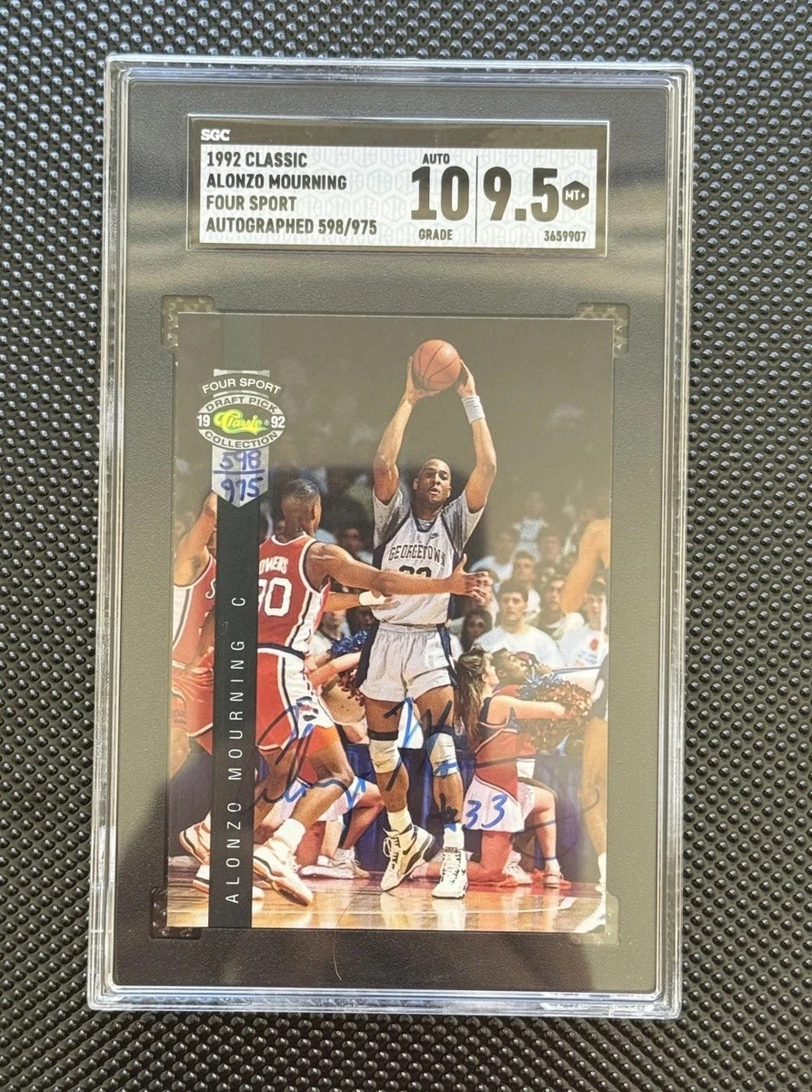 Alonzo Mourning Basketball Autographed Sports Trading Cards