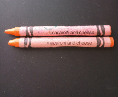 Lot of 2 Crayola Binney & Smith Crayons in Macaroni and Cheese