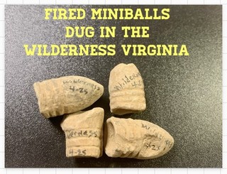 Civil War Relics: Miniballs Dug In The WILDERNESS VIRGINIA BATTLE