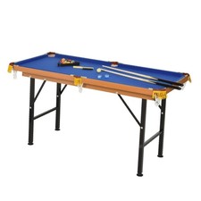 55 Inch Folding Pool Table Set Portable Billiards Game Table with Complete