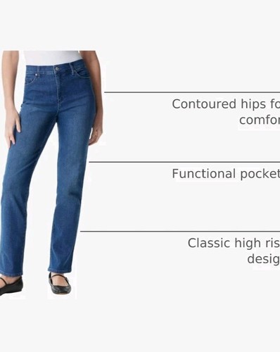Gloria Vanderbilt Jeans Women's Size 10 Short 10P Amanda Slimming Frisco NEW - Picture 4 of 6