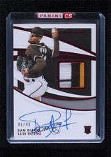 2021 Panini Immaculate Material Red 6/49 Luis Patino #IMA-LP Auto 00d2