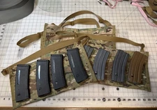 Eight Ball 4 Mag M8 simple bandolier for colt/magpul magazines in Multicam camo.