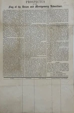Prospectus of the Flag of the Union and Montgomery Advertiser caption title