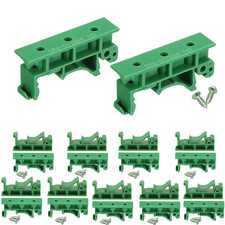 10 Set DIN Rail Mount PCB Holder Clip Bracket   35Mm 15Mm C45 PCB Mounting Adapt