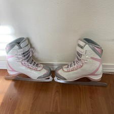 Riedell Ice Skates Model 615 Blade Model GR4 Pink Med Size 2