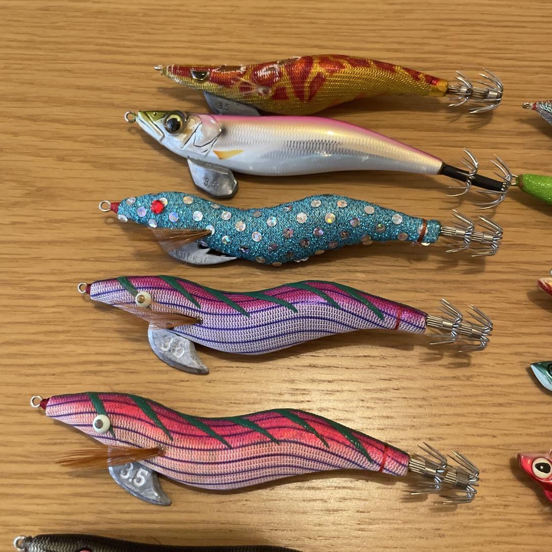 egi squid jig fishing lure set of 26 multicolor with case new used mix from jpn - Image 3