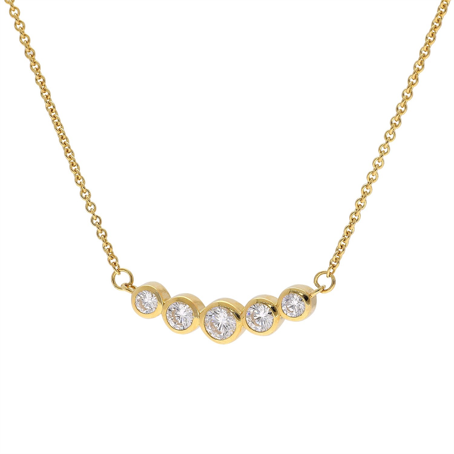 GLIZZ Schmuck Damen-Halskette Gold 3338K Zirkonia-Collier GL8811 56790₽