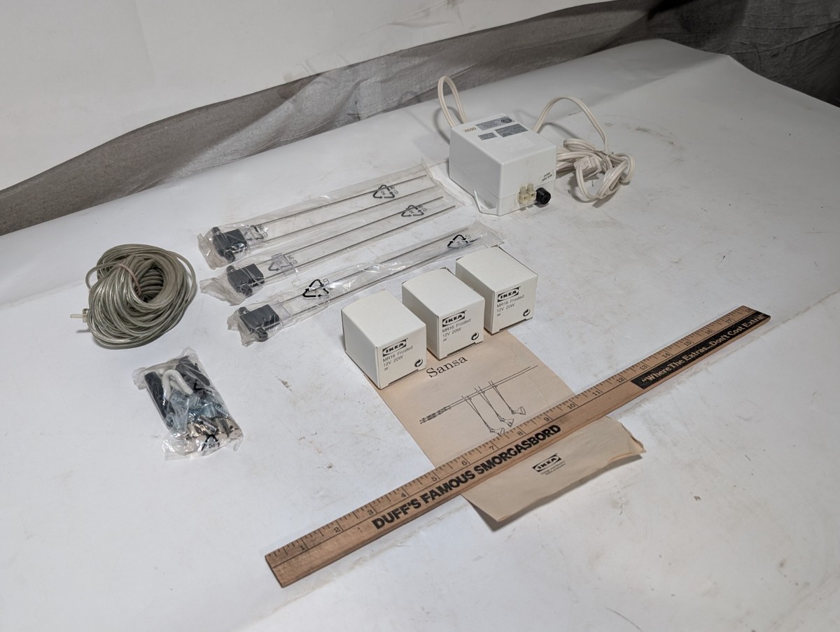 IKEA Sansa 17796 ceiling spot lighting assy w/ MR16 frosted 12V