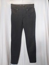 Simply Vera Wang Skinny Knit Pants Medium Black Gray Patterned