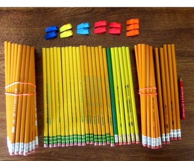 Pencil LOT 99 Dixon Blackstonian Empire Seattle Seahawks Butterfield Erasers