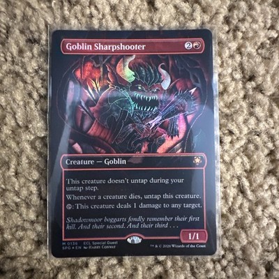 MTG Goblin Sharpshooter (Borderless) Special Guests Foil Lorwyn