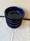 6 Fiesta HLC Retired 5.5" Dessert Bowls Rim Cobalt Blue