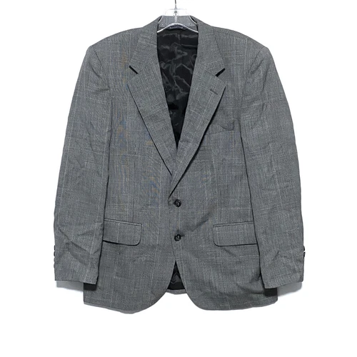 Giacca tuta Burberrys vintage cappotto sportivo blazer grigio pied de poule plaid uomo 42R