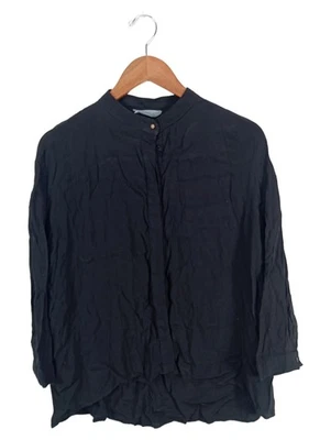 MANGO Chemisier Femme Noir Casual Col Montant Manches 3/4 (EU 38, INT M) - Photo 1/4