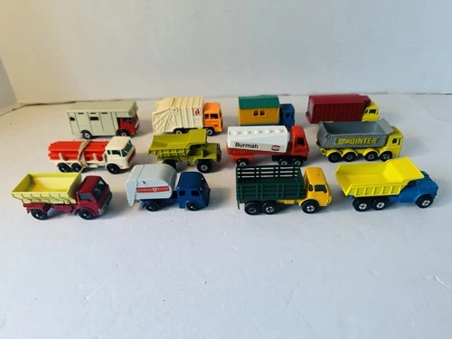 Vintage Lot Of 12 Matchbox Cars Diecast 1980’s Lesney England Excellent