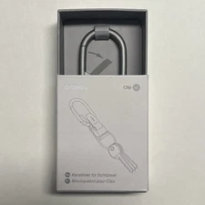 BNIB OrbitKey Clip V2 Magnetic Fidlock Stainless Steel Keychain SILVER Brand New