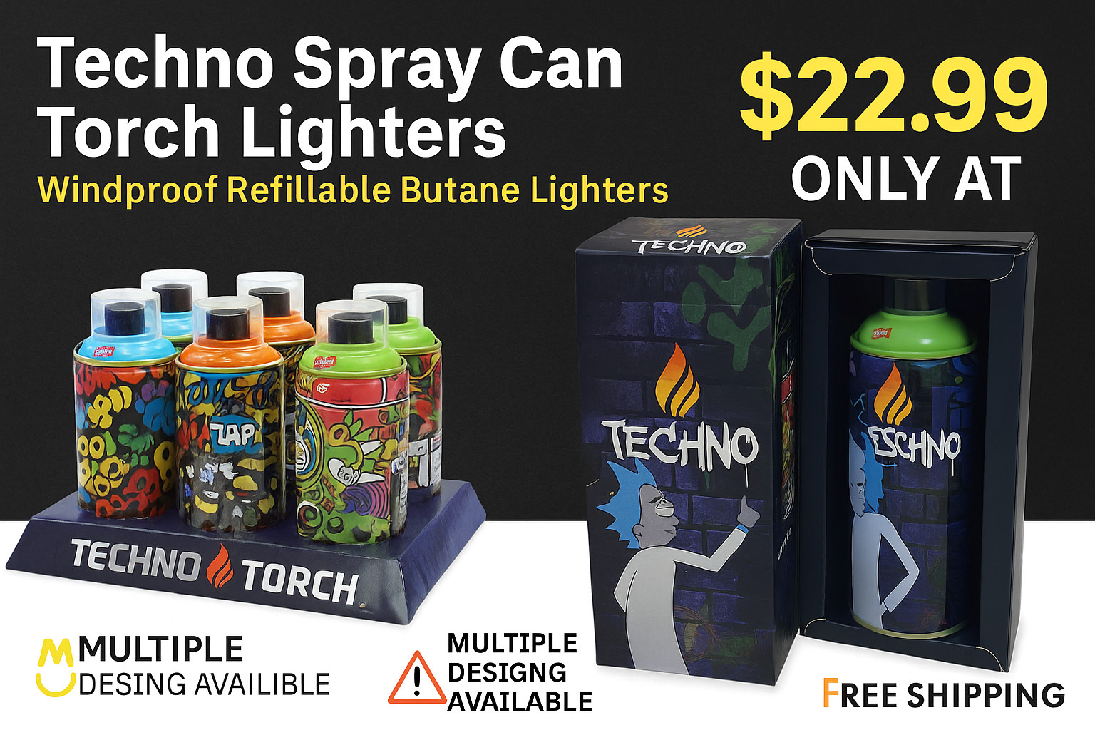 S &ndash; Windproof & Refillable Butane Lighters