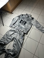 Vintage BMW HP Invent Formula 1 Michael Schumacher Gray Light Jacket Suit Size M