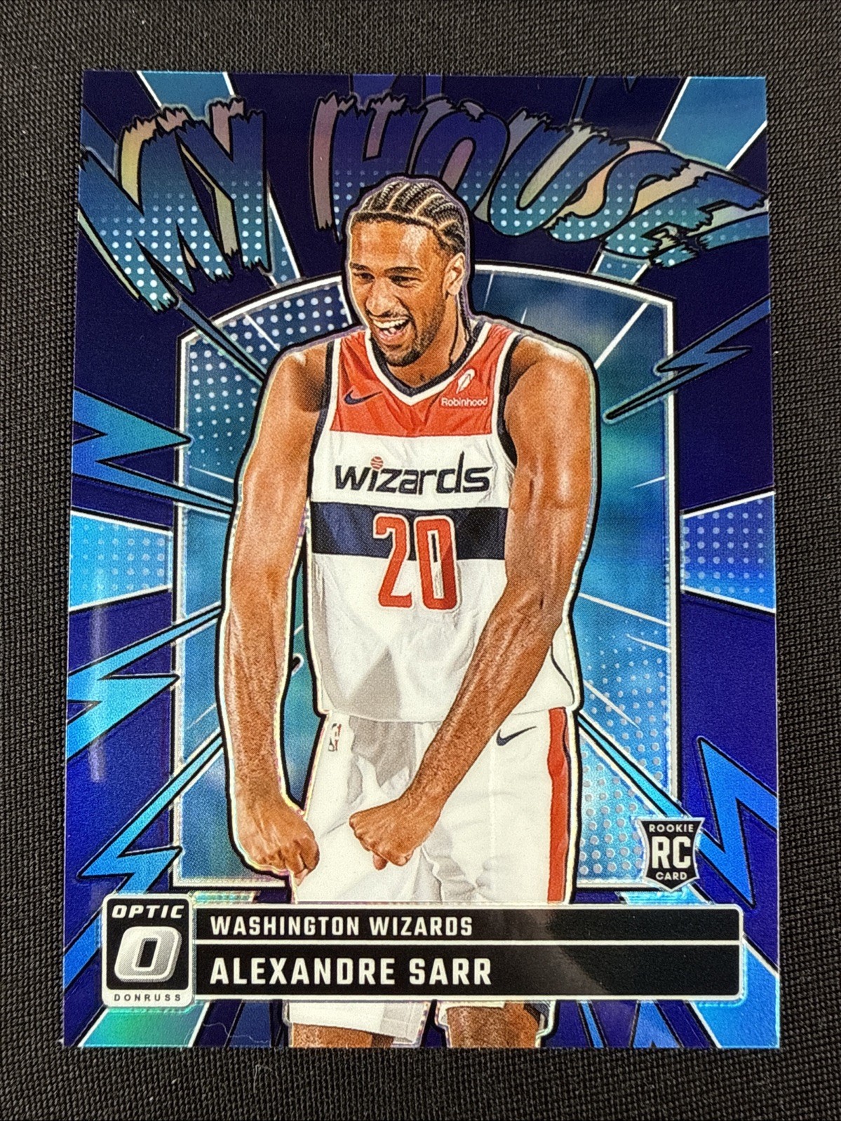 Alexandre Sarr Rookie Card RC 2024-25 Donruss Optic My House Purple Prizm #9