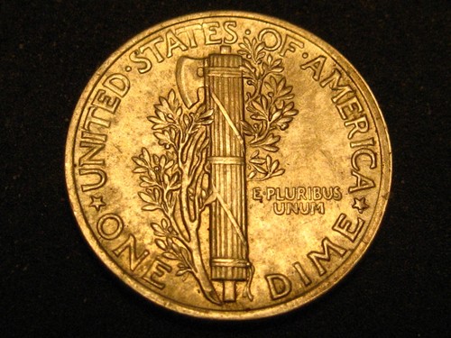 1944-P 90% Silver Mercury Head Dime GEM BU FSB #5 ^^^^^^ - Picture 3 of 4