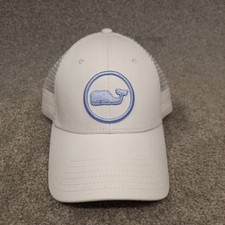 Vineyard Vines Hat Cap Snap Back Mesh Back White Trucker Baseball Martha's Adult