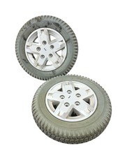 Quantum Q6 Edge 2 3 Tires Mid Gray 3.00-8 Flat Free Drive Wheels Power Chairs