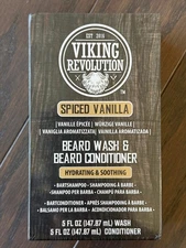 Viking Revolution Beard Wash and Conditioner for Men - 5oz - Spiced Vanilla