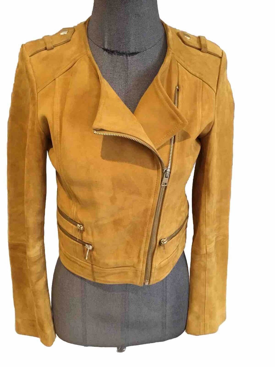 Veste/Blouson En Daim Matelassé Perfecta - Taille 52/XL Marron - Occasion Très Bon État