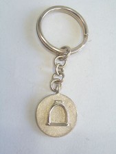 925 Silver KEYCHAIN with BRACKET - riding - horse - breeze