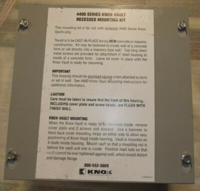 4470 - 4400 Series KNOX-Vault Recessed Mounting Kit Type 1 Enclosure ...