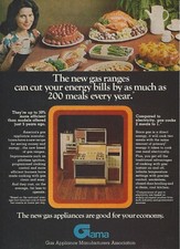 1978 Gama Oven Ranges Gas Appliance Association vintage Print Ad Advertisement