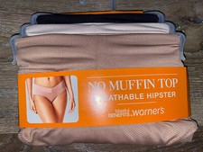 Warner's Womens Hipster Underwear Panties Polyester Breathable 3-Pair E , 2XL/9